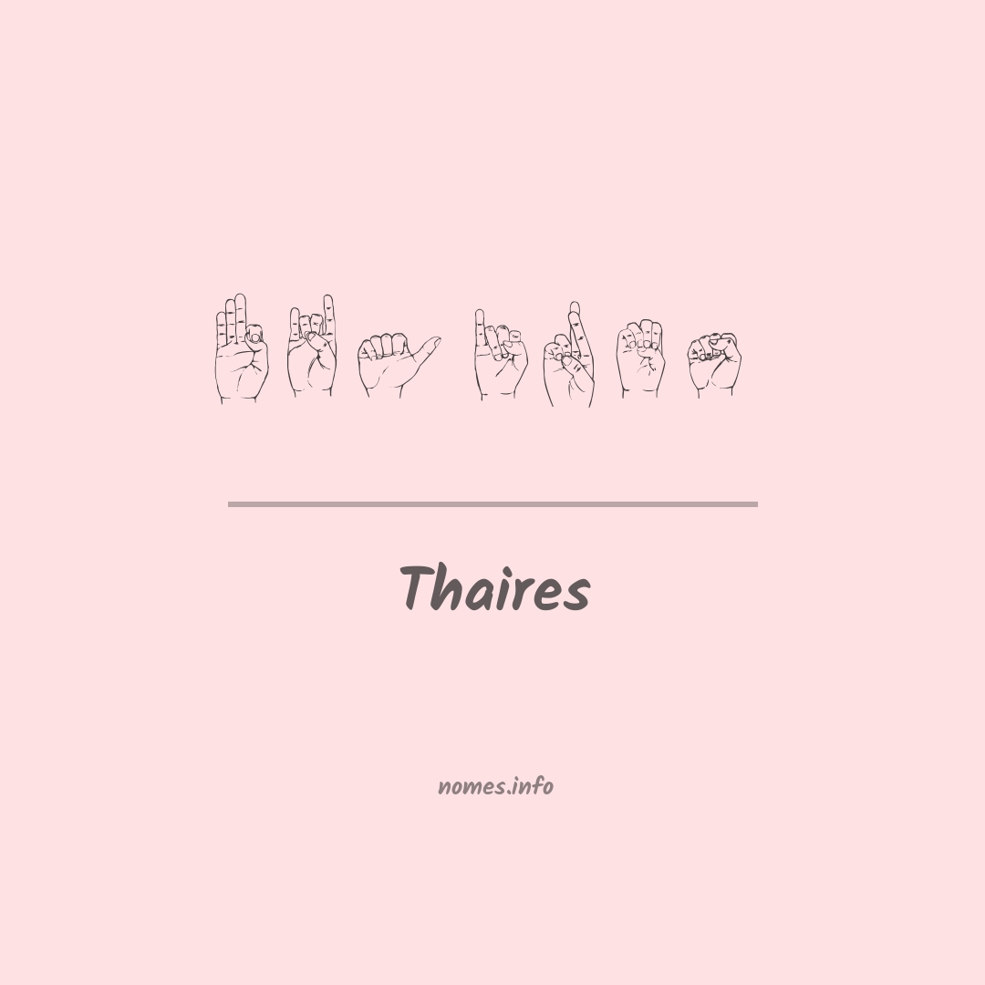 Thaires em Libras