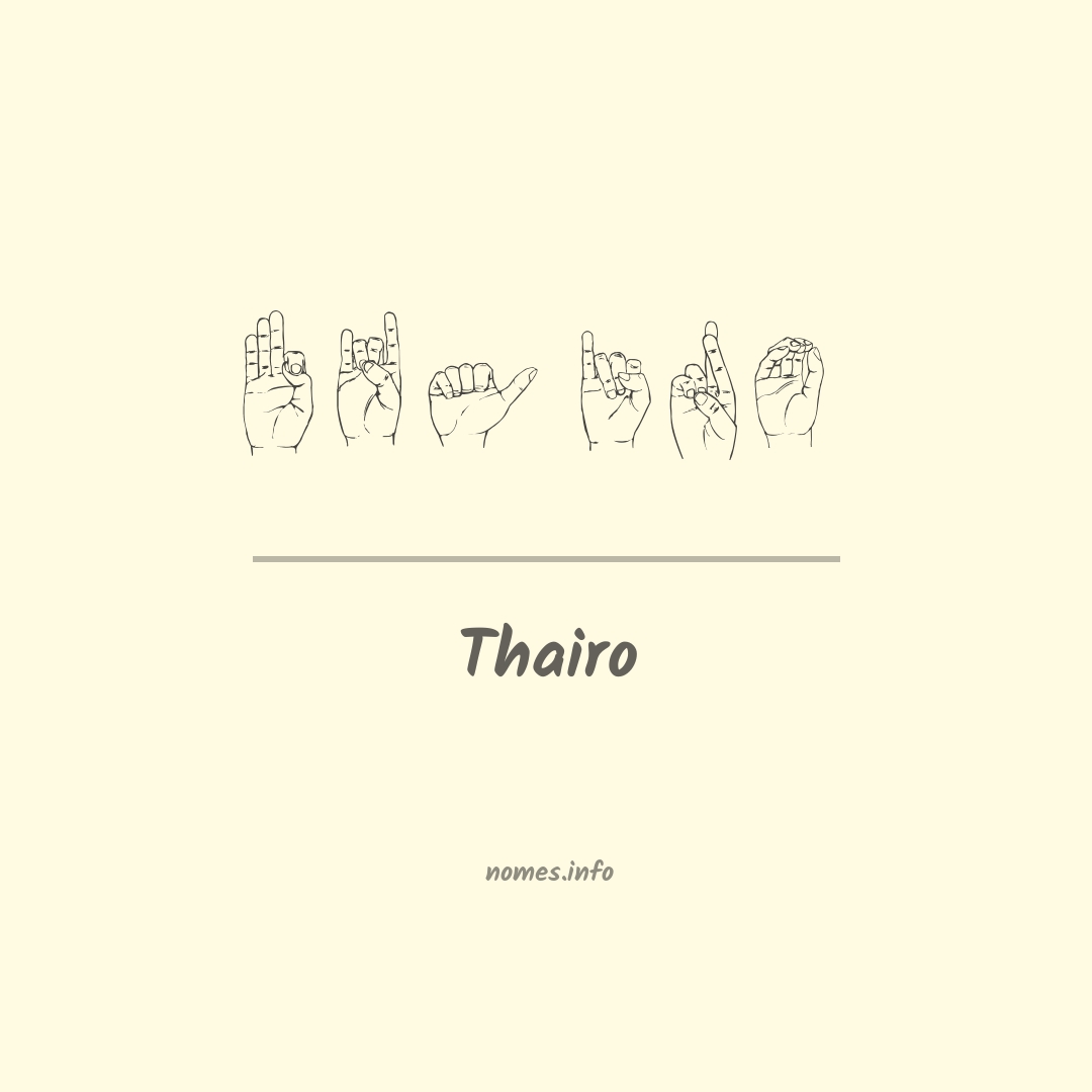 Thairo em Libras