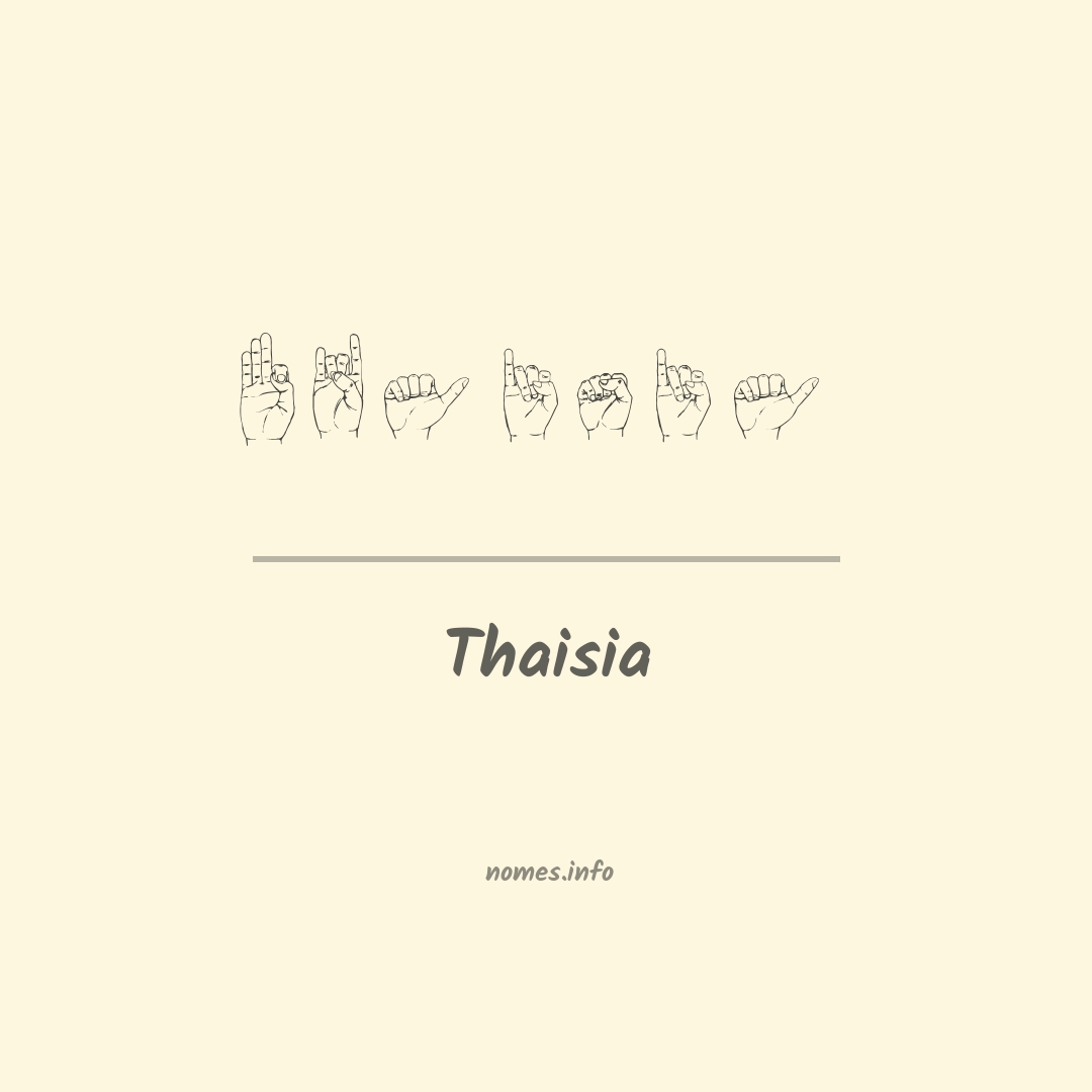Thaisia em Libras