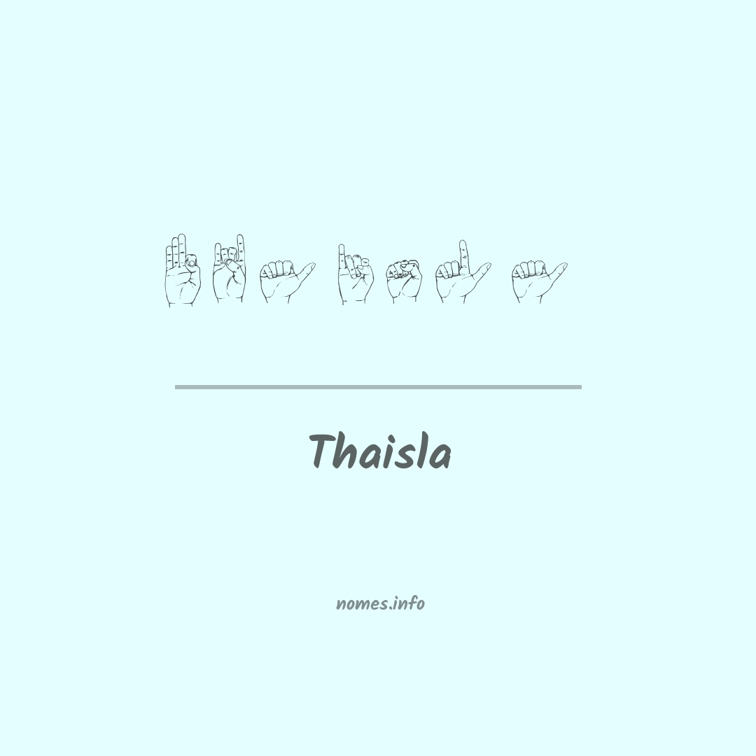Thaisla em Libras