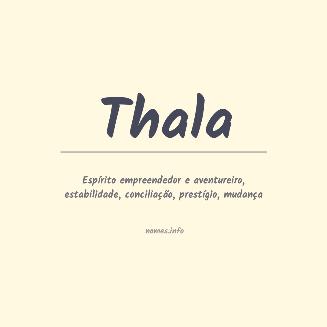 Significado do nome Thala