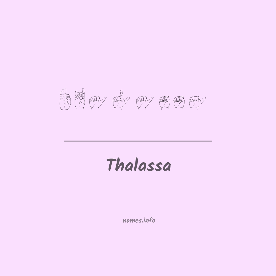 Thalassa em Libras
