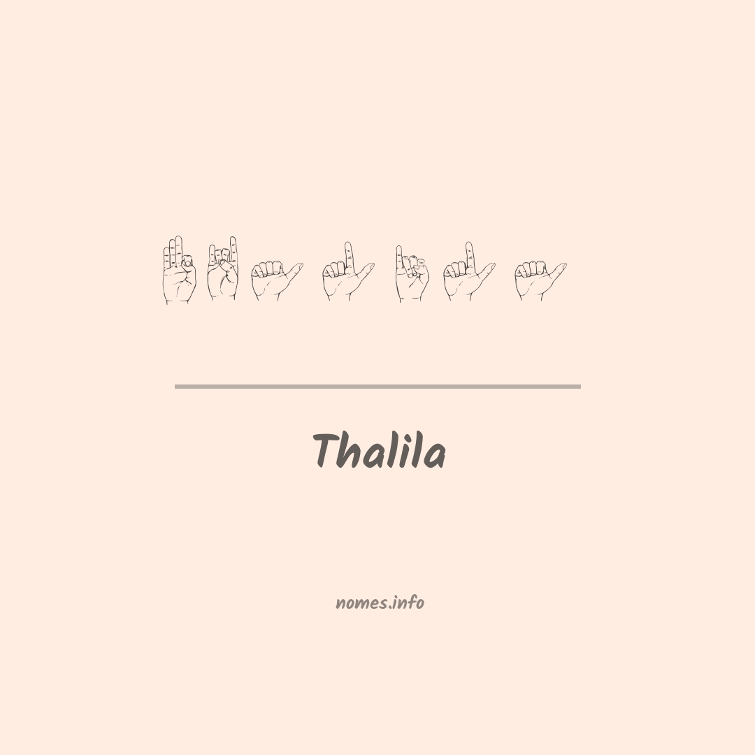 Thalila em Libras