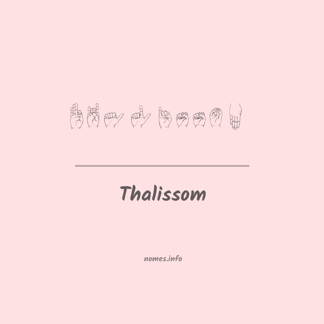 Thalissom em Libras