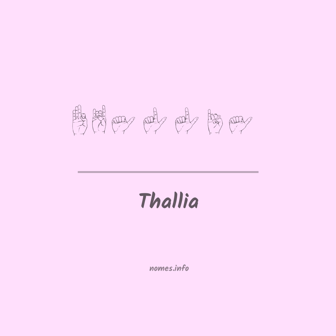 Thallia em Libras