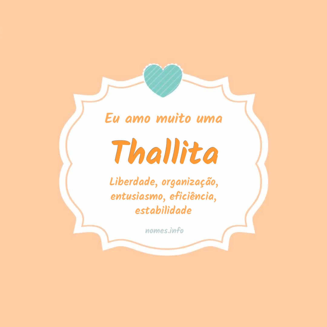Eu amo muito Thallita
