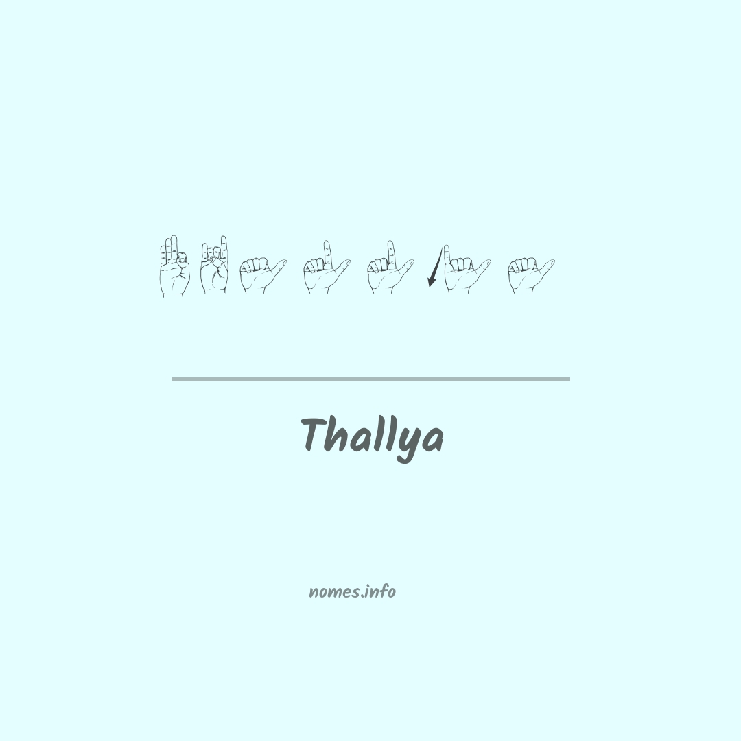 Thallya em Libras