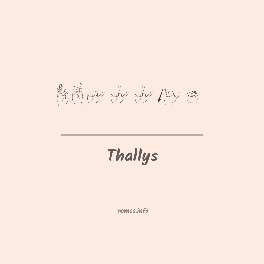 Thallys em Libras