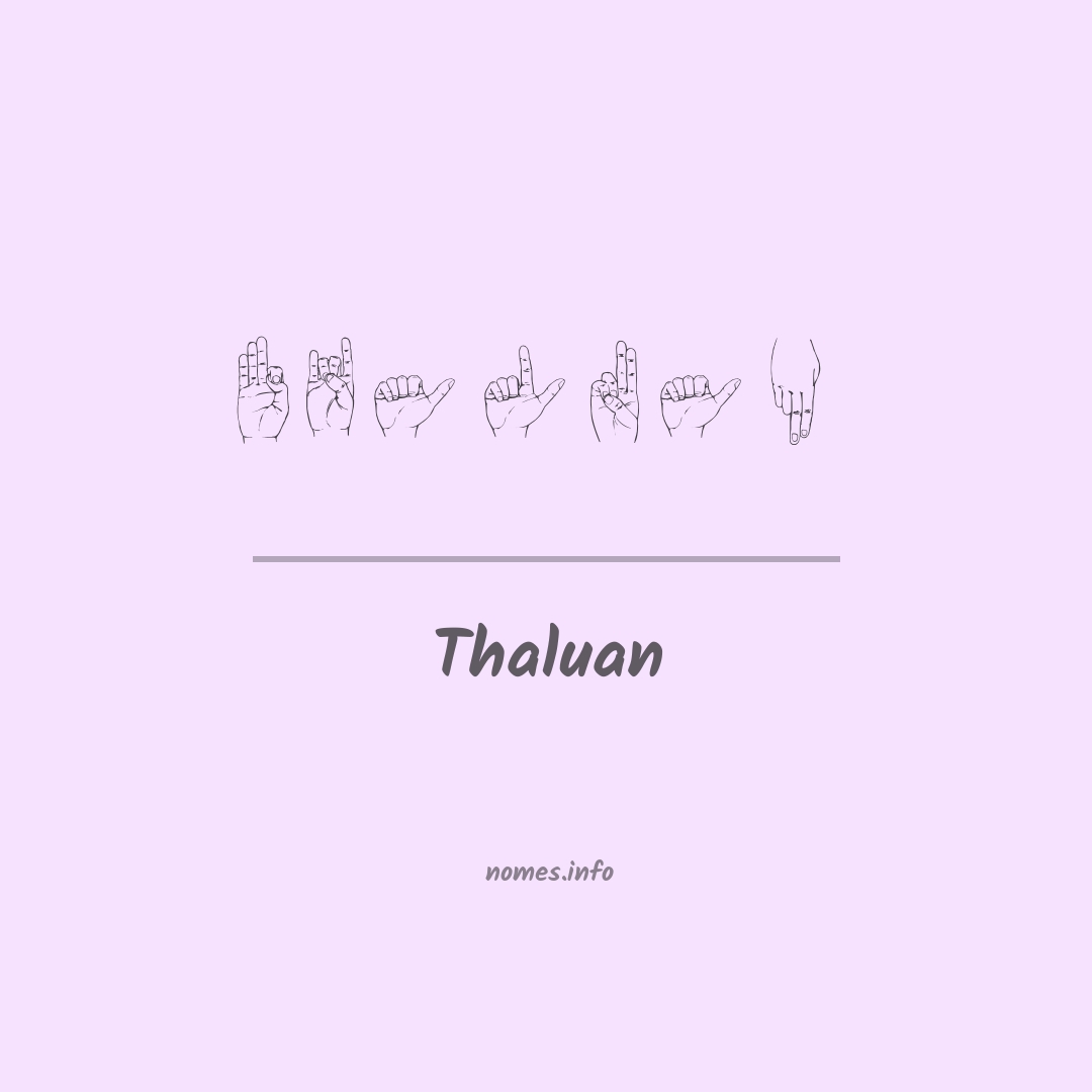 Thaluan em Libras