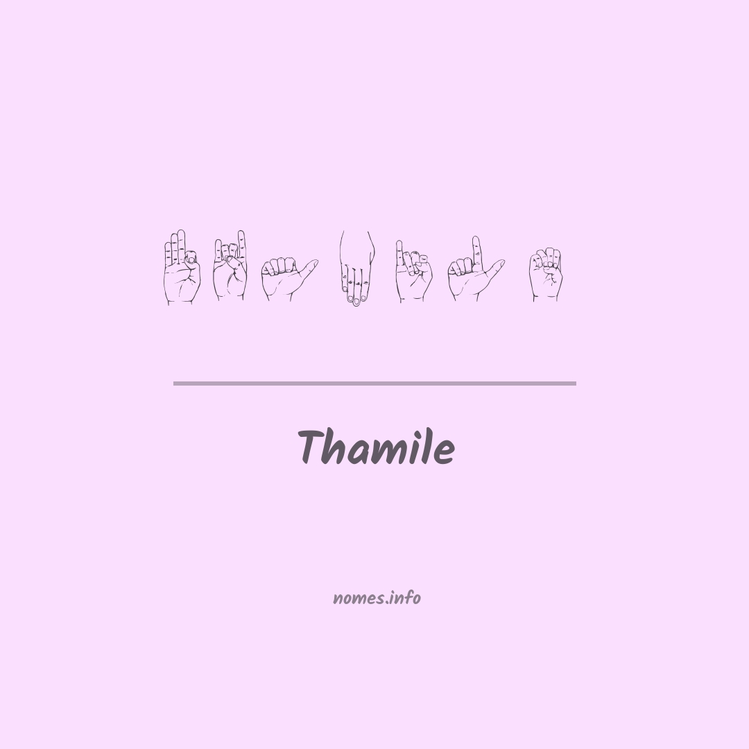 Thamile em Libras