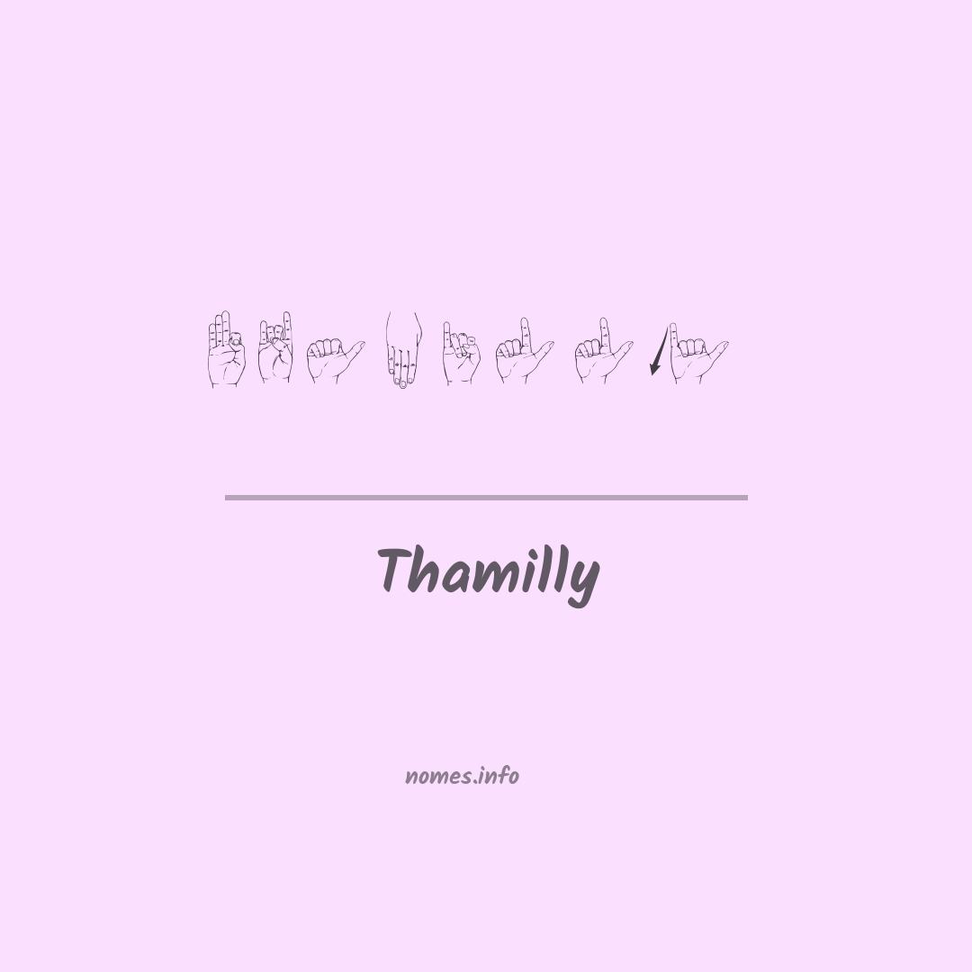 Thamilly em Libras