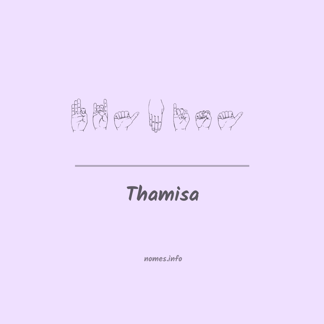 Thamisa em Libras