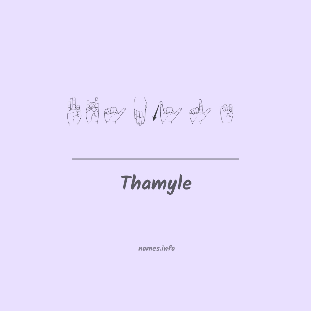 Thamyle em Libras