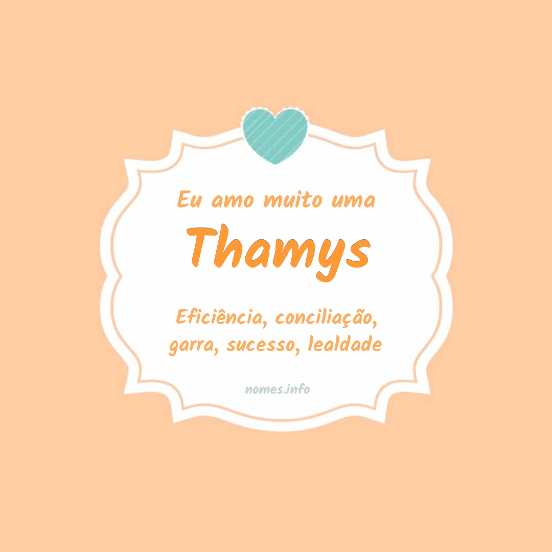 Eu amo muito Thamys