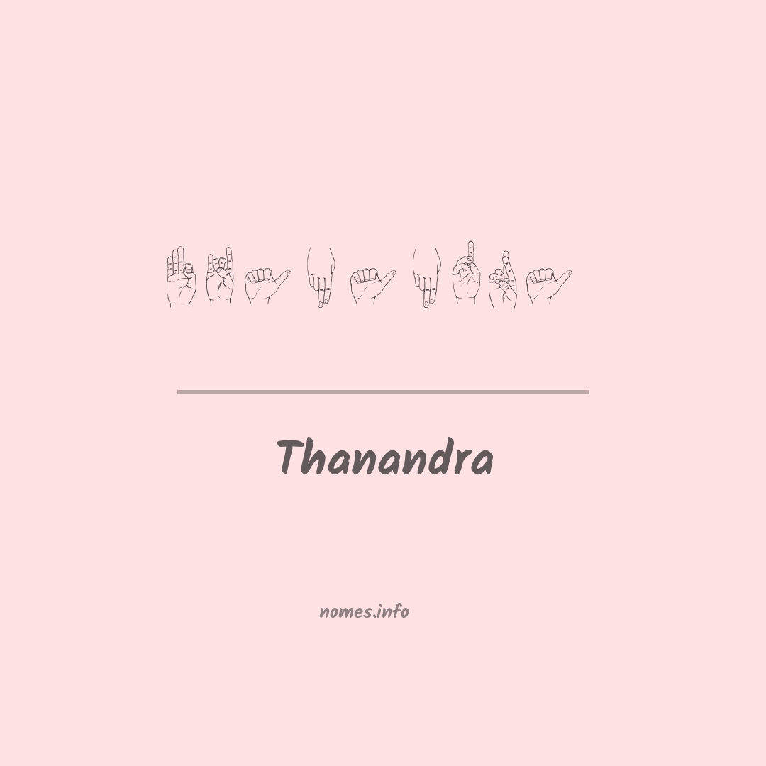 Thanandra em Libras