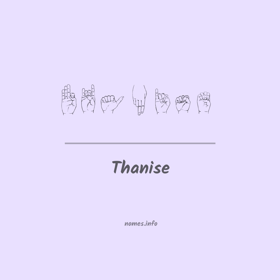 Thanise em Libras