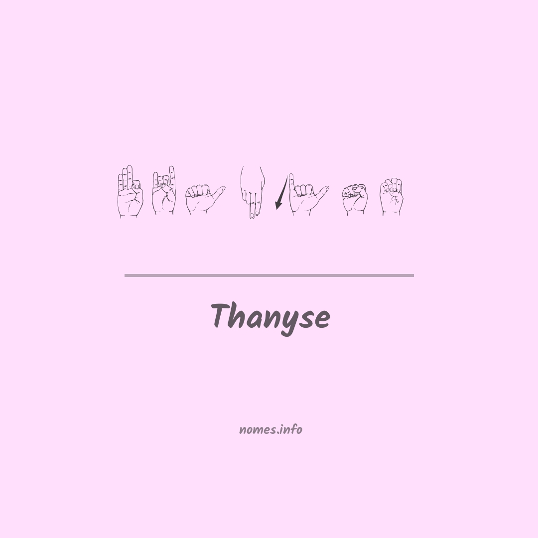 Thanyse em Libras