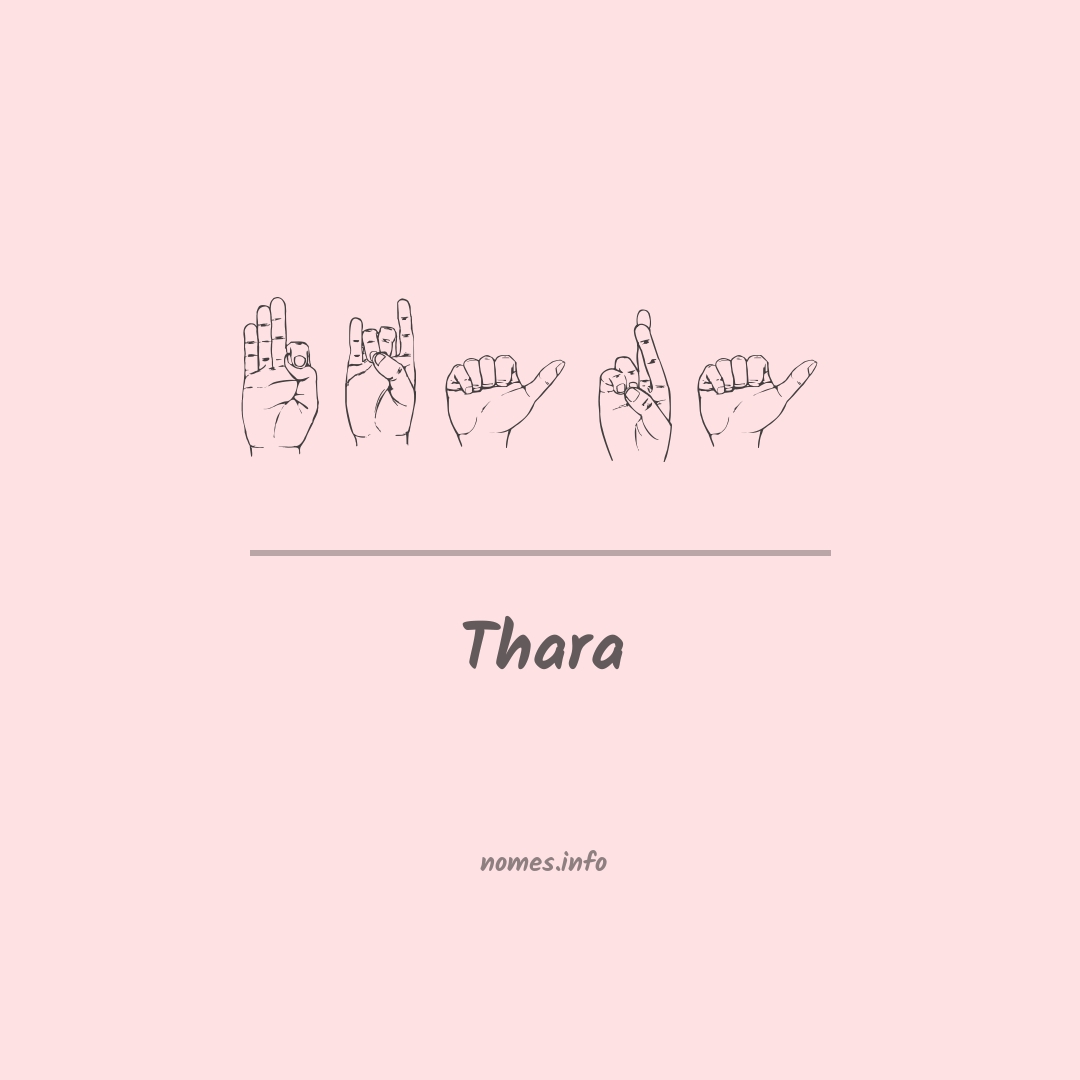 Thara em Libras