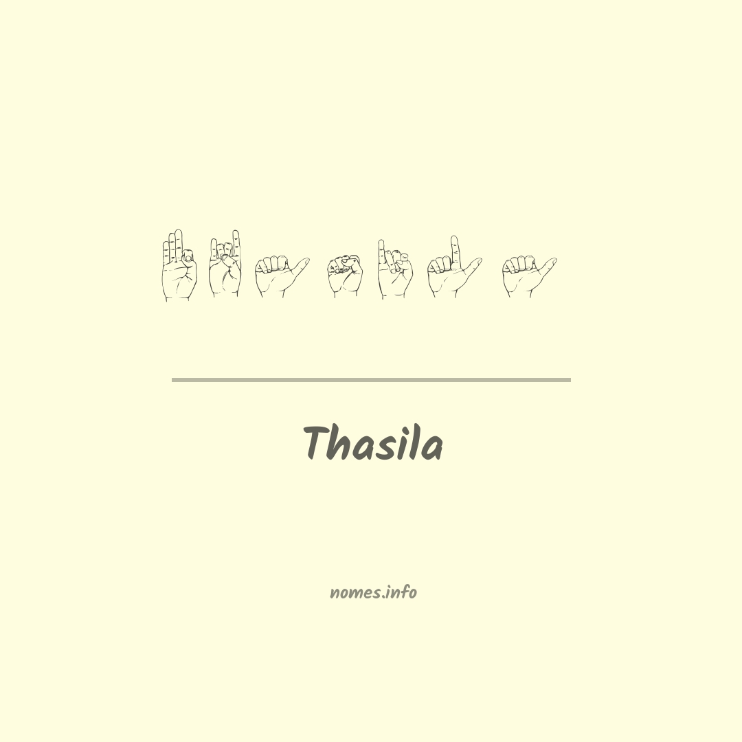 Thasila em Libras