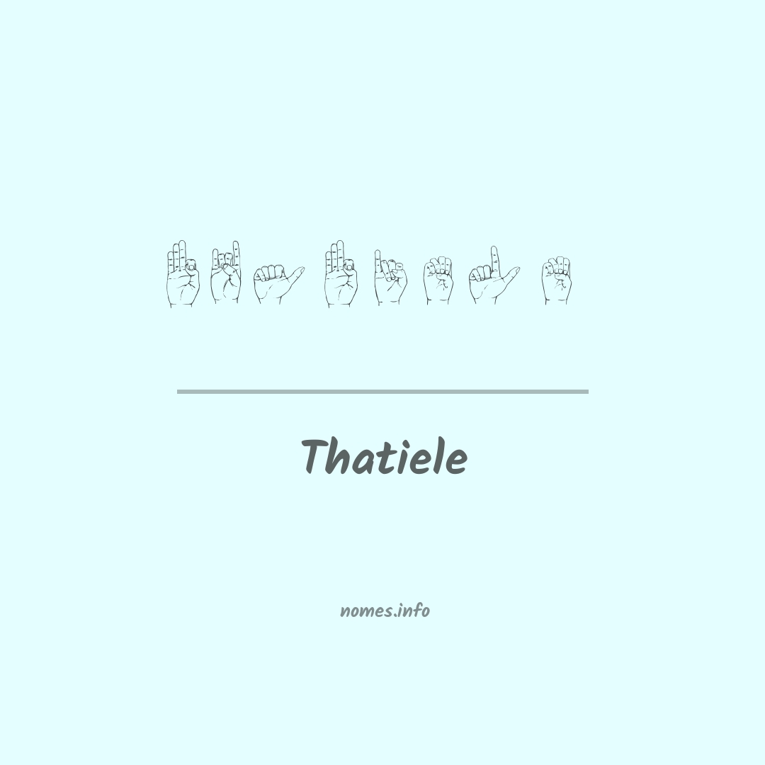 Thatiele em Libras Thatiele em Libras