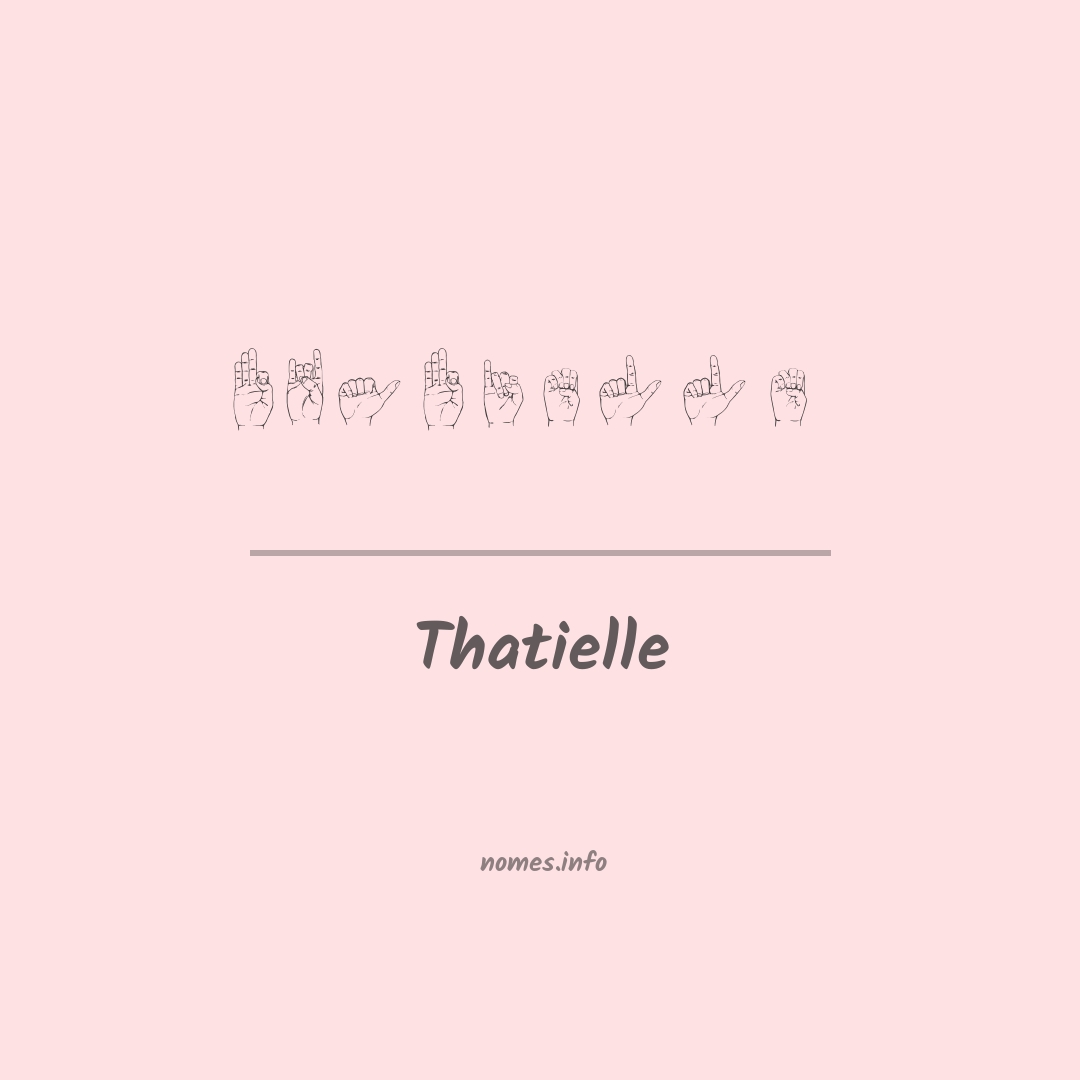 Thatielle em Libras