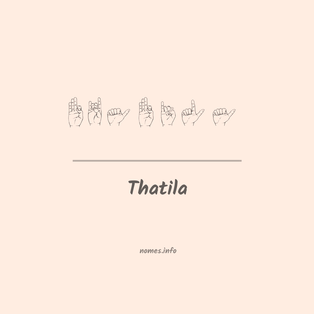Thatila em Libras