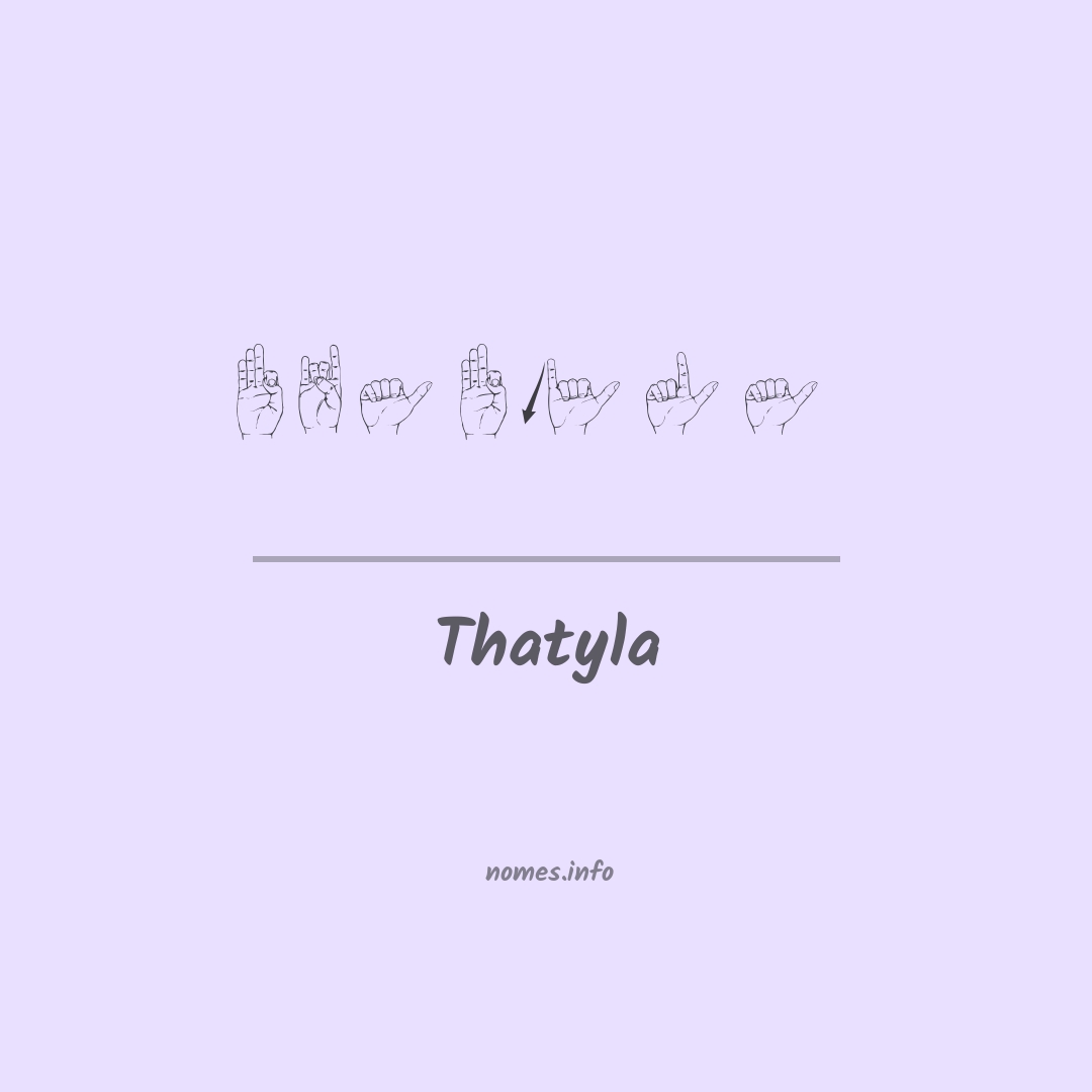 Thatyla em Libras