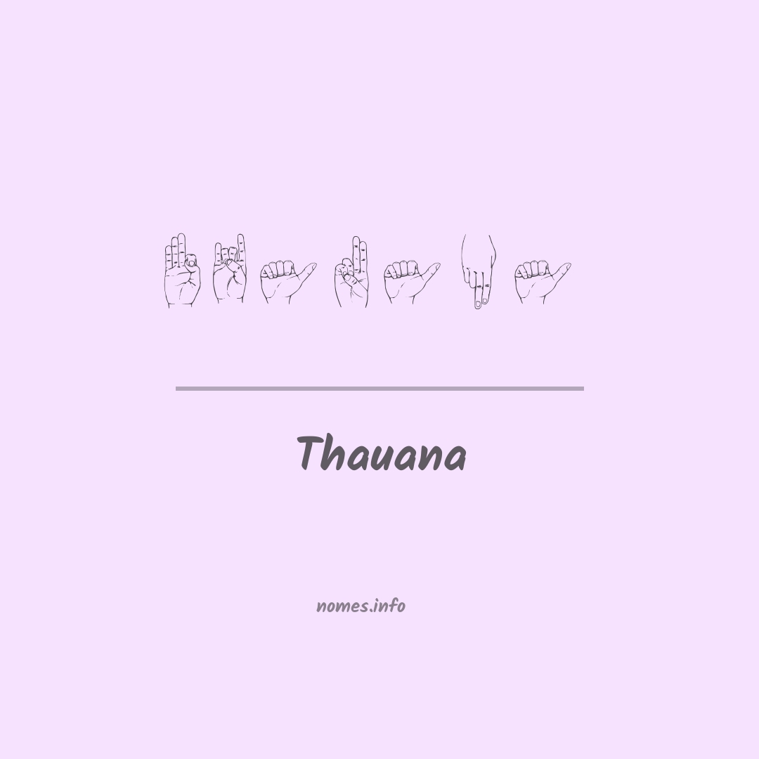 Thauana em Libras
