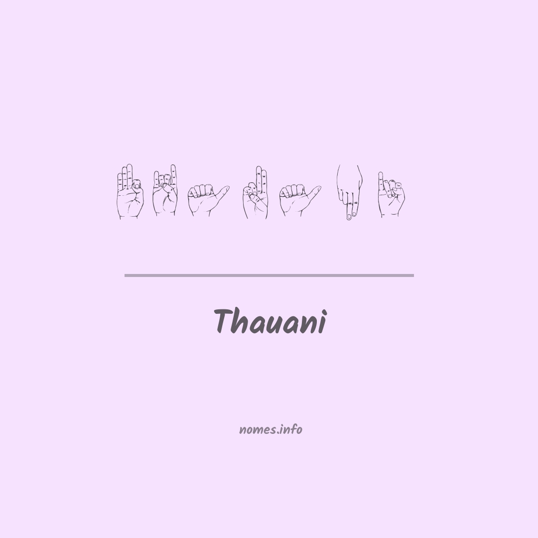 Thauani em Libras