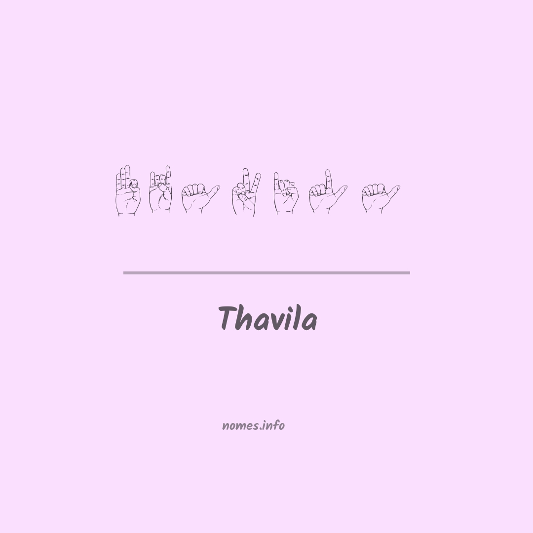 Thavila em Libras