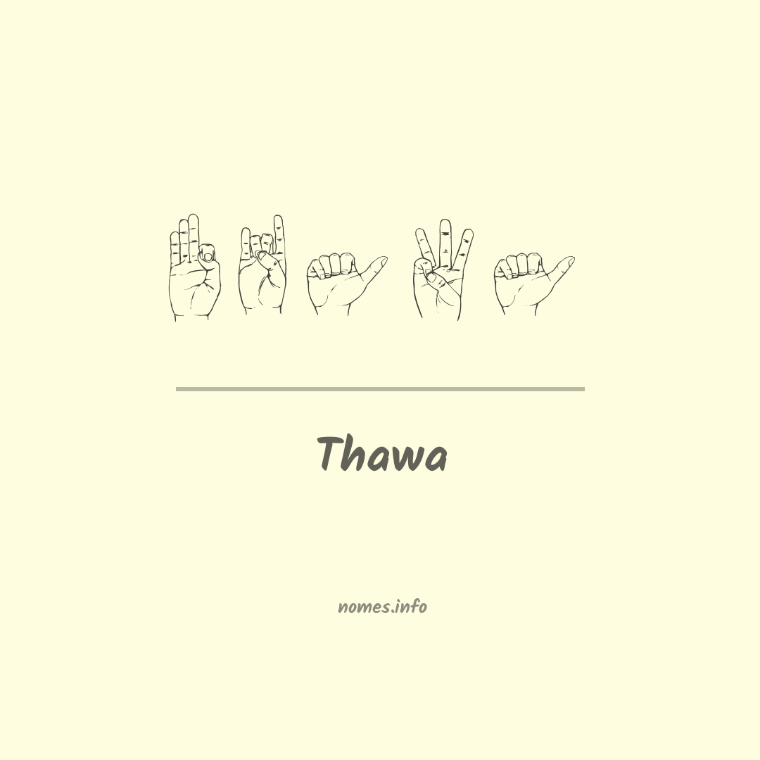 Thawa em Libras