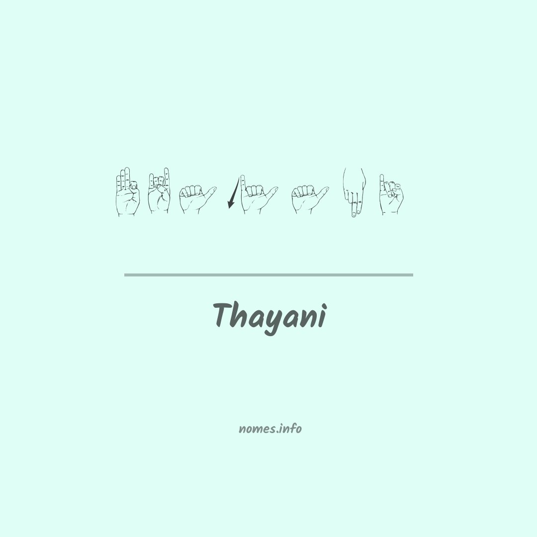 Thayani em Libras