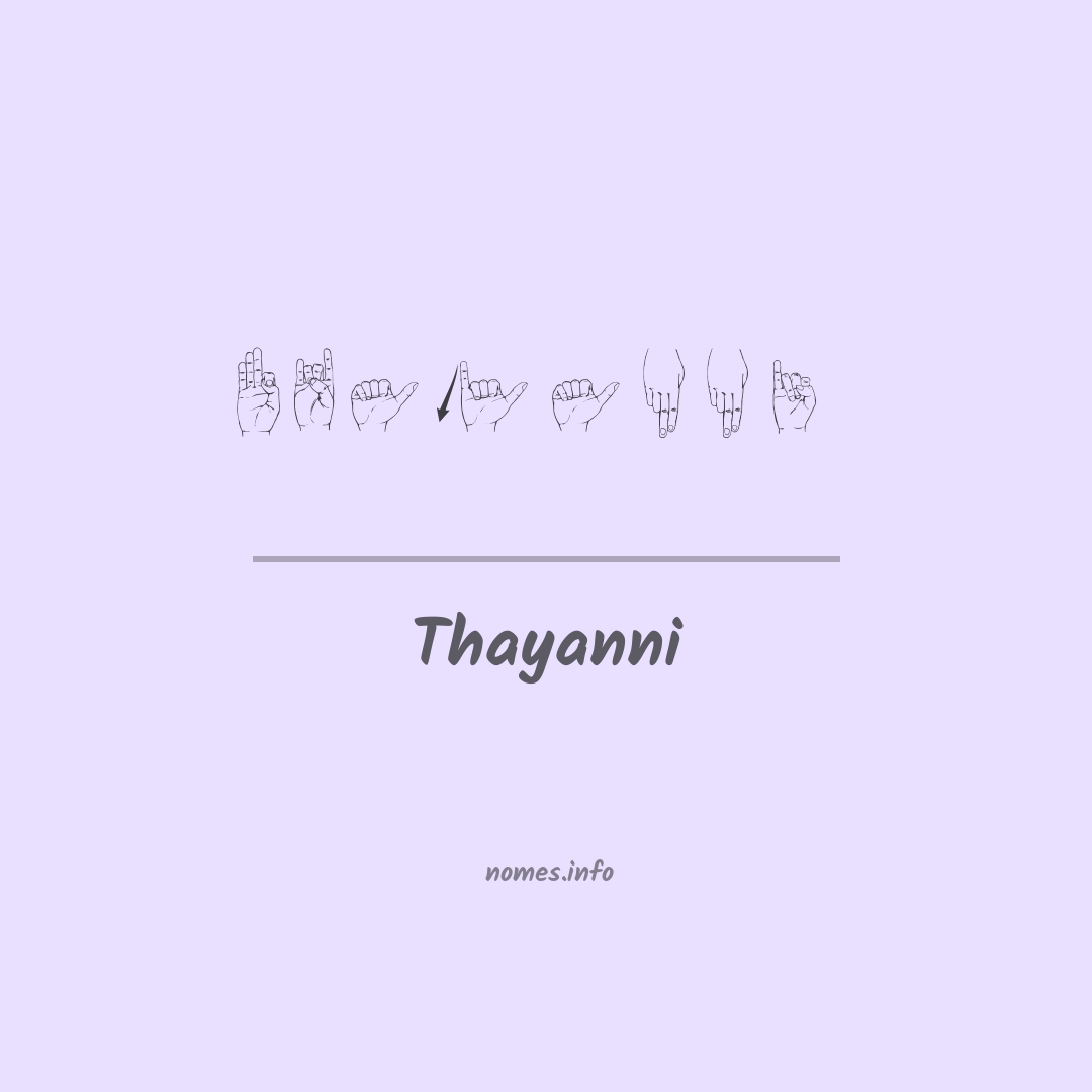 Thayanni em Libras