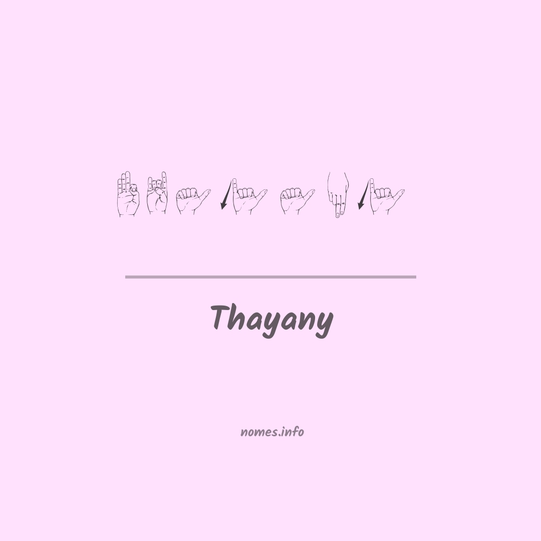 Thayany em Libras