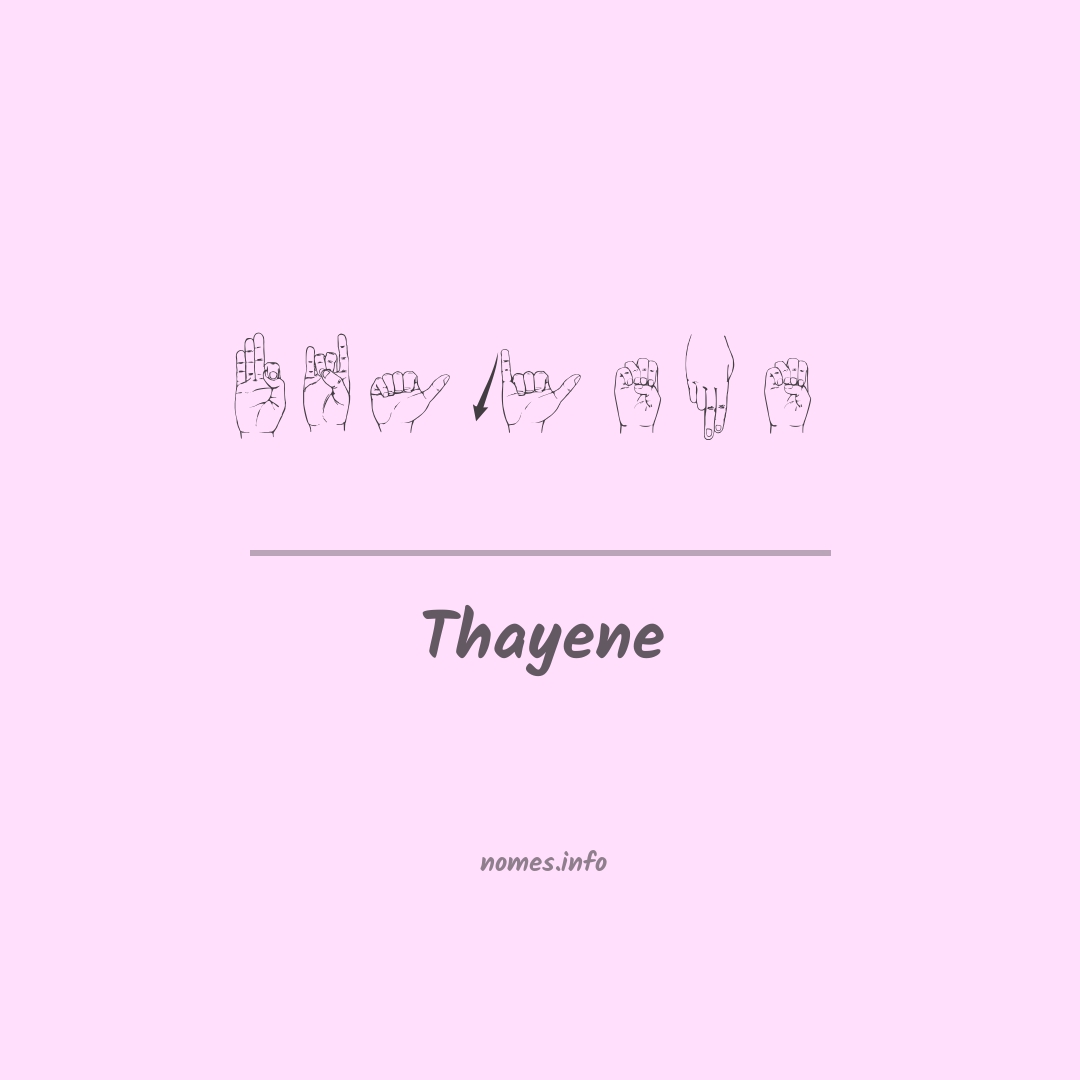 Thayene em Libras