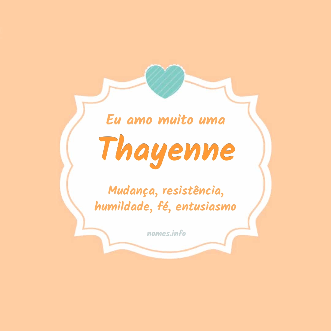 Eu amo muito Thayenne