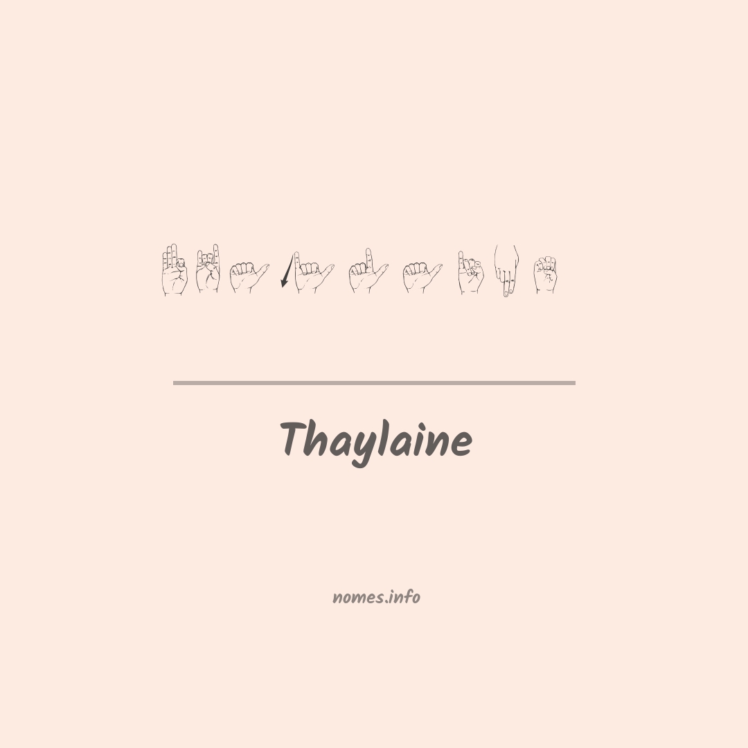 Thaylaine em Libras