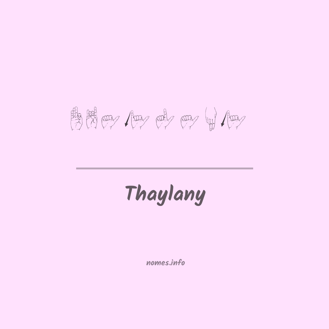 Thaylany em Libras