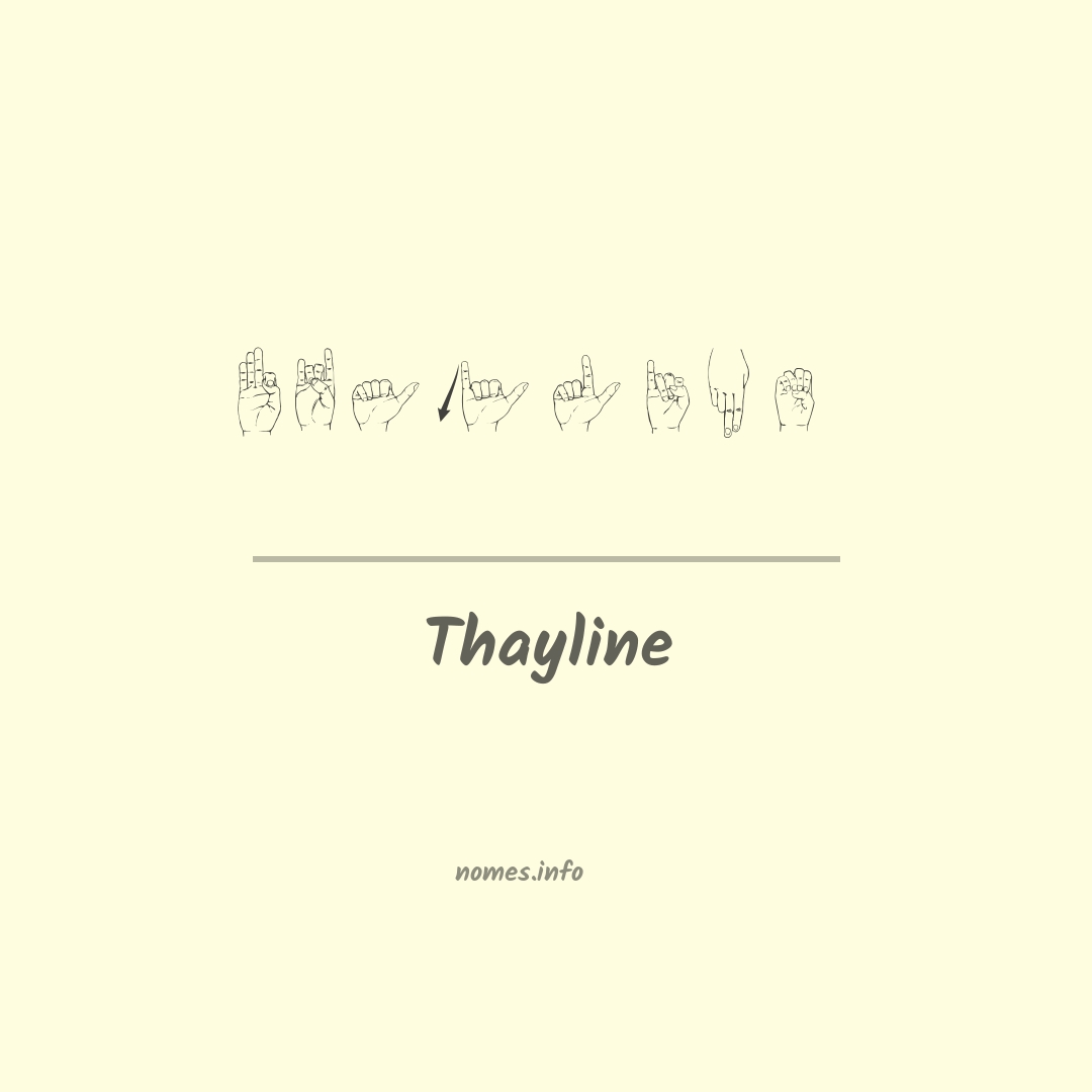 Thayline em Libras