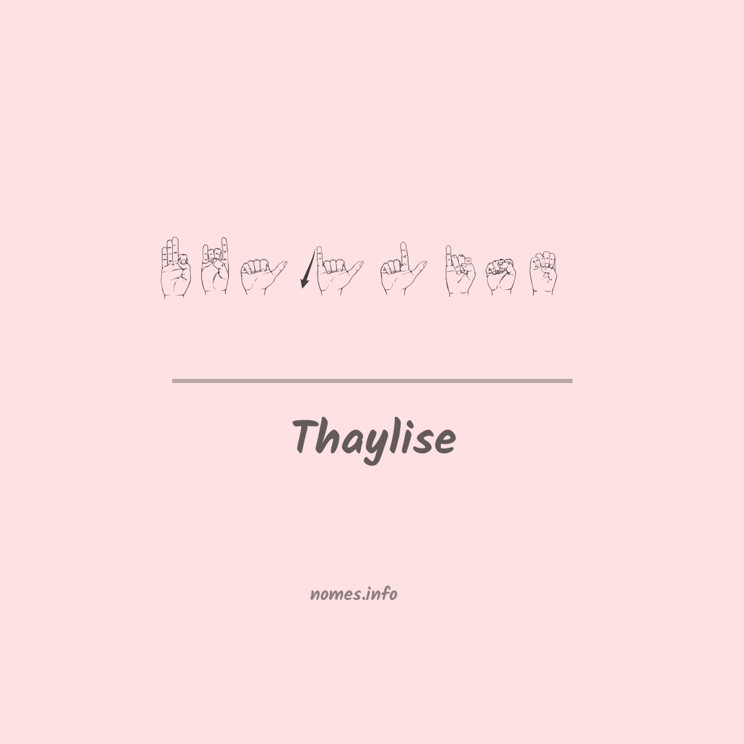 Thaylise em Libras