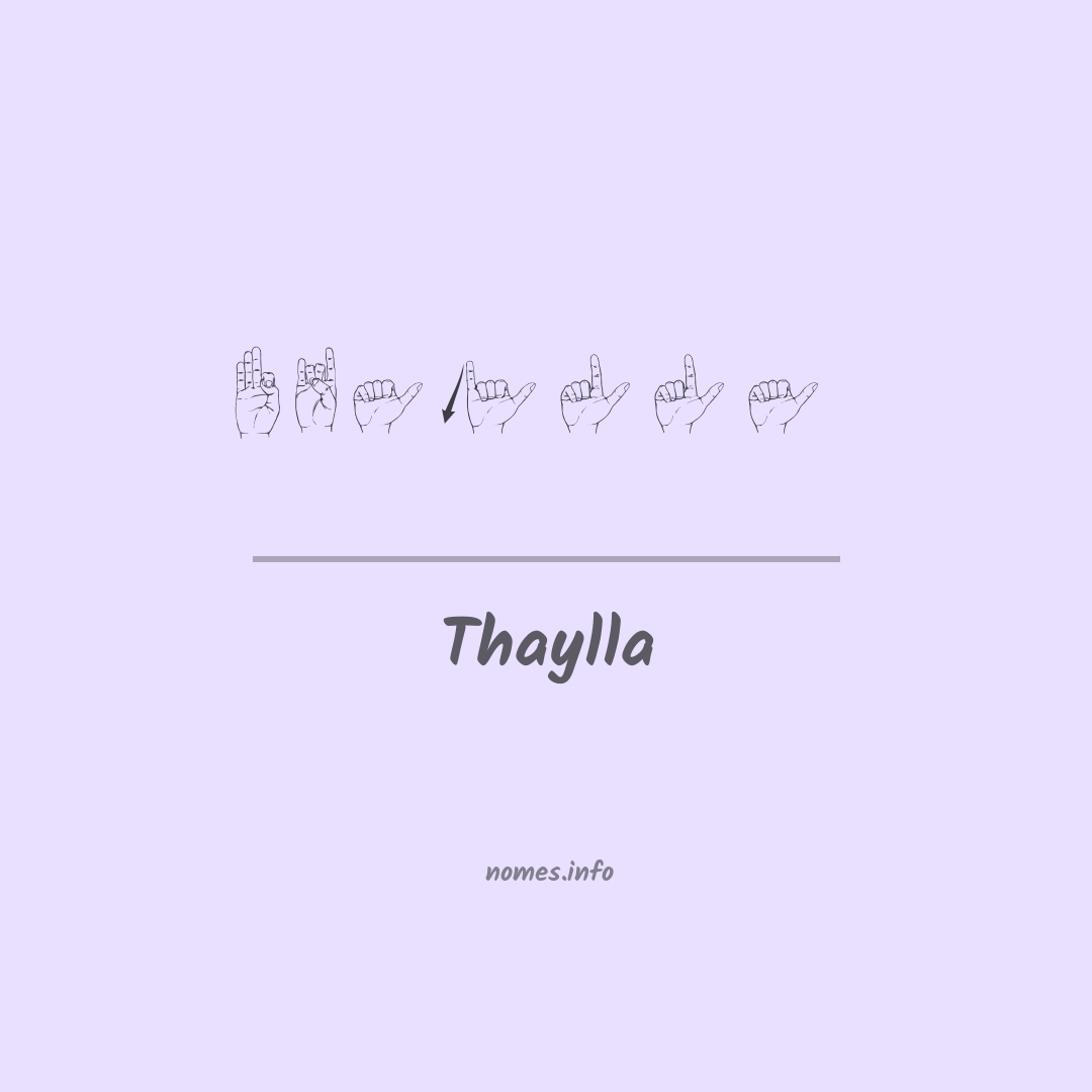 Thaylla em Libras