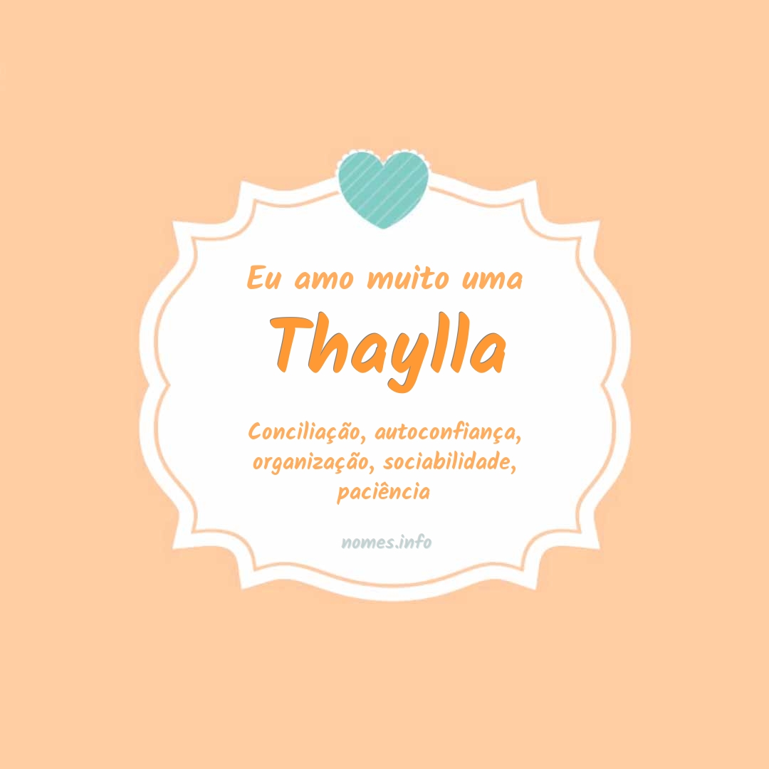 Eu amo muito Thaylla