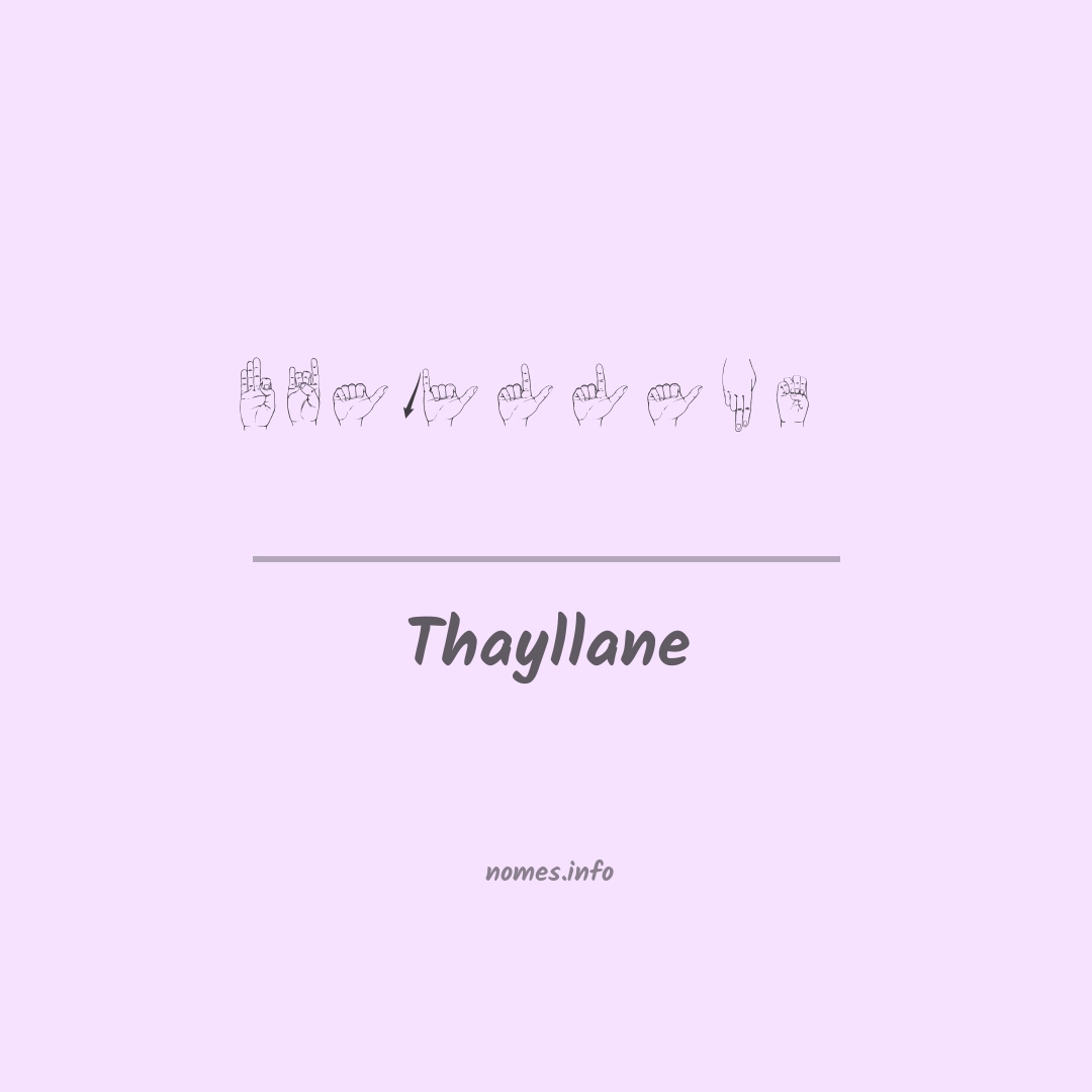 Thayllane em Libras