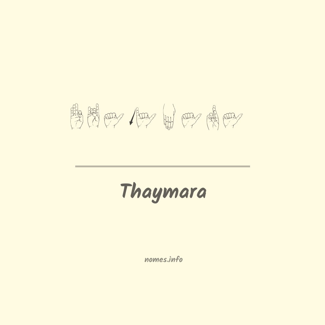 Thaymara em Libras