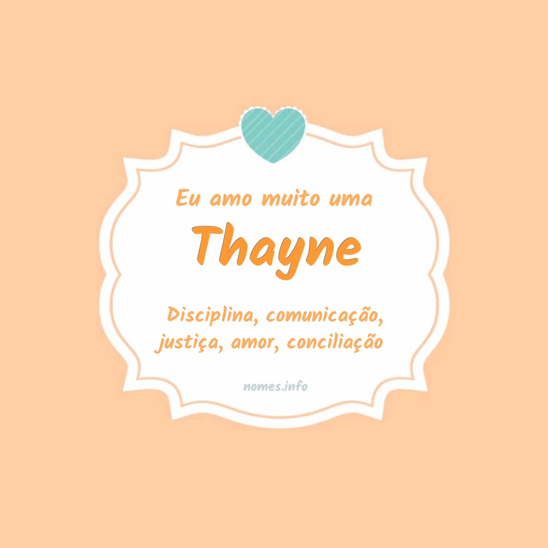 Eu amo muito Thayne Eu amo muito Thayne