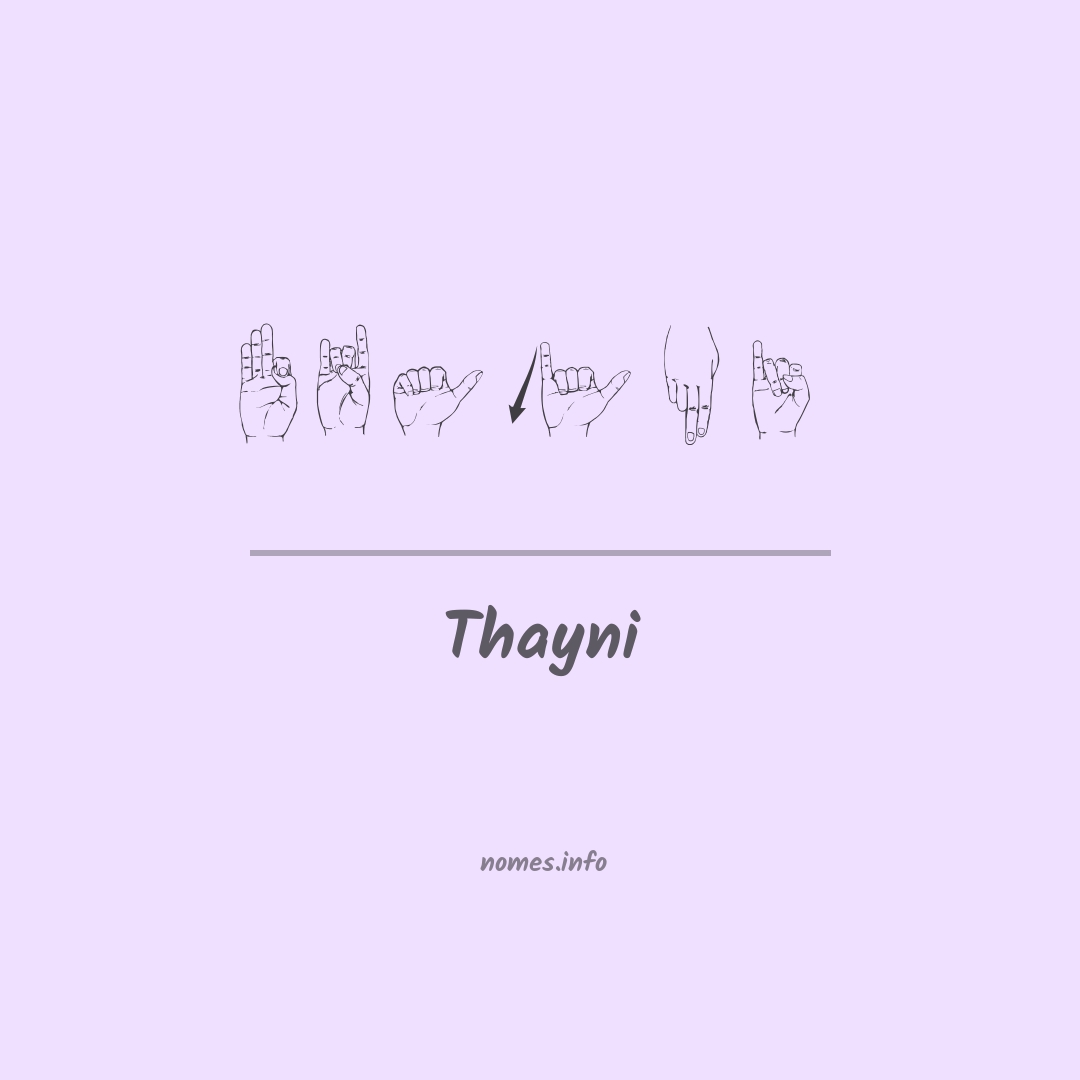 Thayni em Libras