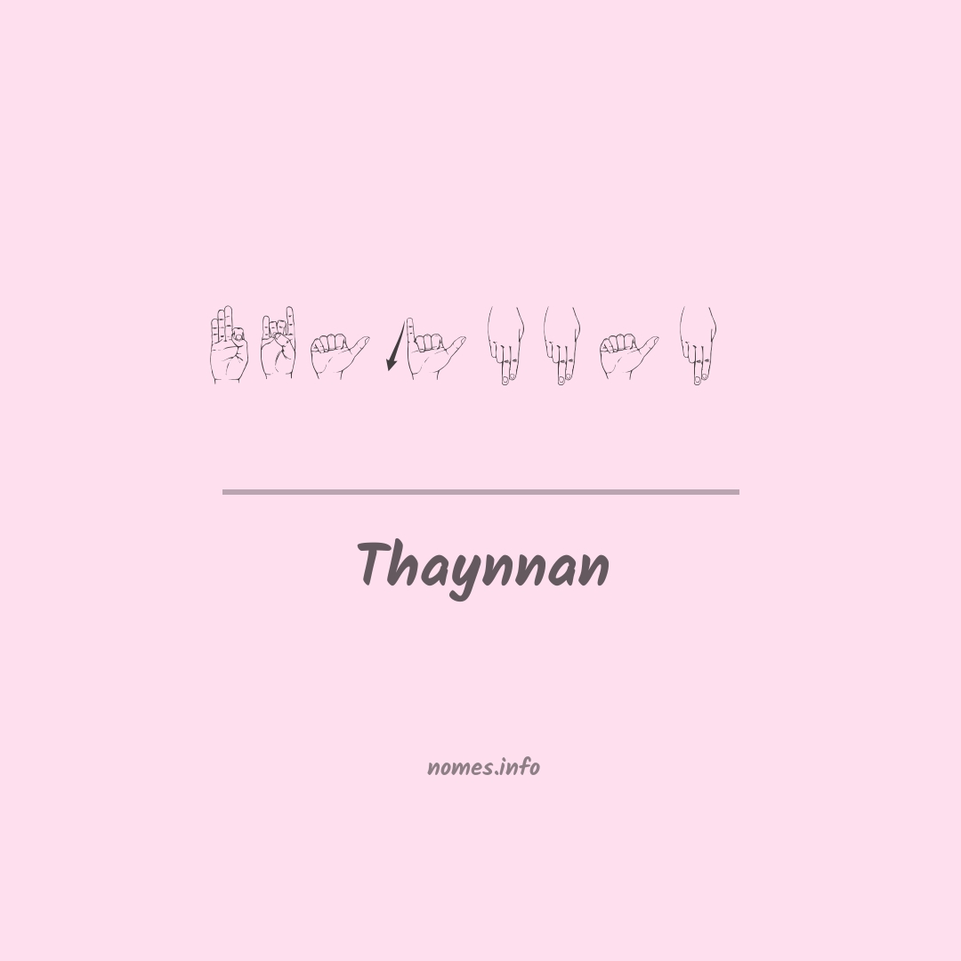 Thaynnan em Libras