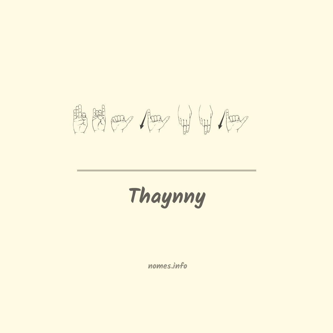 Thaynny em Libras