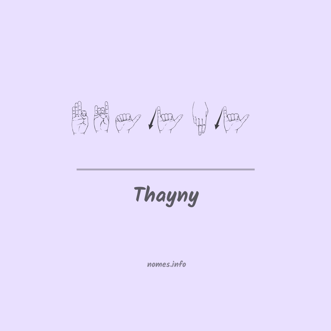 Thayny em Libras