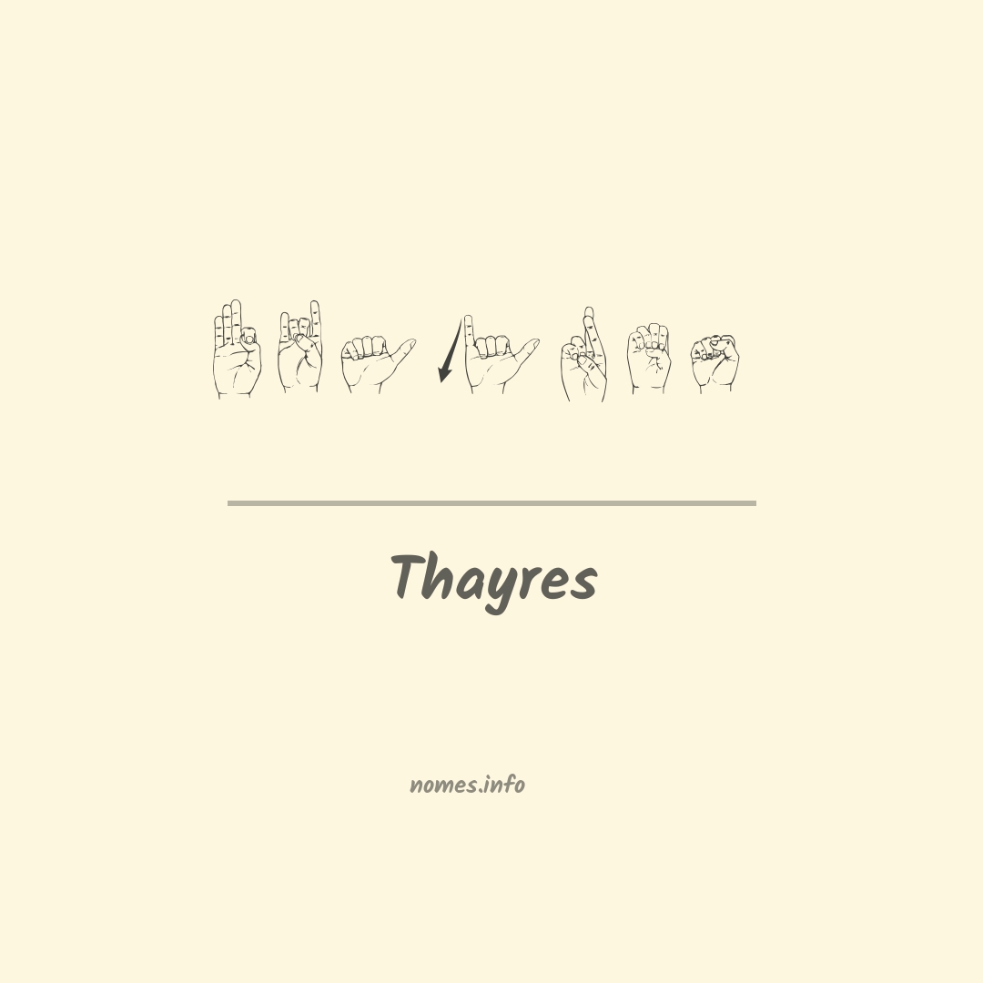Thayres em Libras